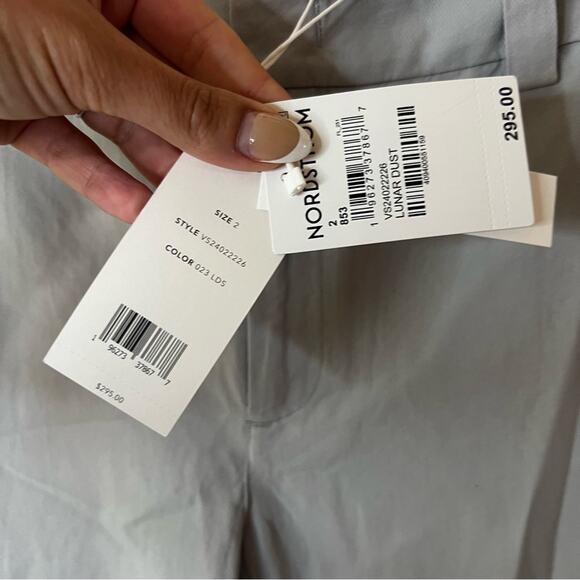 Vince Low-Rise Washed Cotton Crop Pant in Lunar Dust Grey NEW 2 - Picture 6 of 8